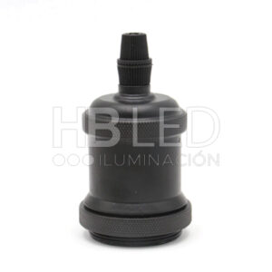 Soquete E-27 Retro Negro/ Blanco Vintage (SKU:11614-11616)