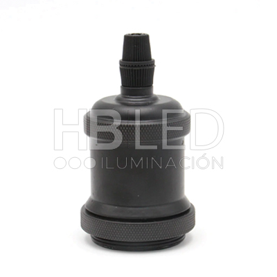 Soquete E-27 Retro Negro/ Blanco Vintage (SKU:11614-11616) https://www.hbled.cl/wp-content/uploads/2024/10/11614-1.jpg