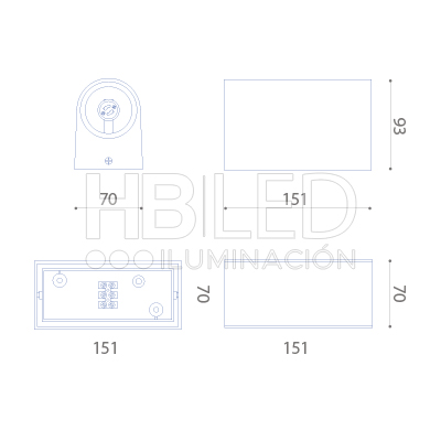 Apliqué Exterior LED Porta 2*GU-10 Gris (SKU:3002330) https://www.hbled.cl/wp-content/uploads/2024/10/3002330-6-1.jpg