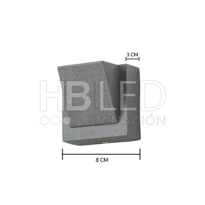Apliqué LED Decorativo Exterior Para Pared 3W (SKU:35508-35671) https://www.hbled.cl/wp-content/uploads/2024/10/35671-3.jpg