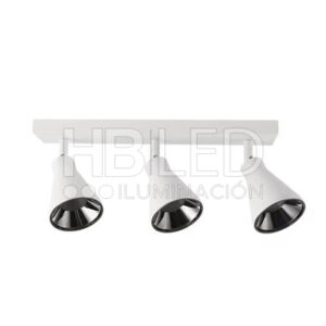 Foco Decorativo Para Techo Porta 3*GU10 Blanco (SKU:35728)