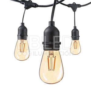 Guirnalda 10 Metros Con Ampolletas Filamento 2w E-27 (35778-5)