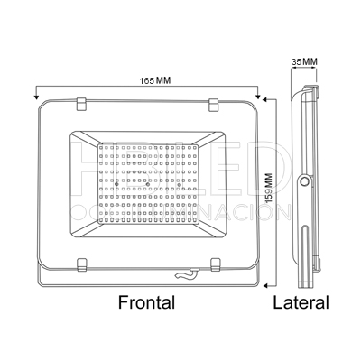 Foco Proyector De Área LED Light Thin 50W (SKU:35793-35794) https://www.hbled.cl/wp-content/uploads/2024/10/35793-2.jpg