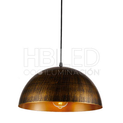 Lámpara Colgante E-27 Diseño Cúpula Dorado Vintage (SKU:35913) https://www.hbled.cl/wp-content/uploads/2024/10/35913-1.jpg