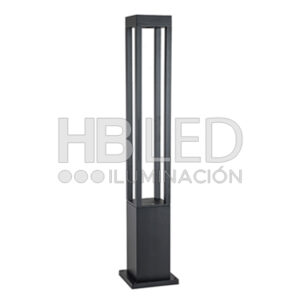 Apliqué Piso LED Exterior 80cm Negro 10W Cálido (SKU:36076)