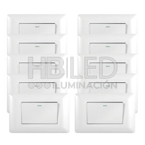 Pack 10 Interruptor Simple 9/12 10A 250V Blanco (SKU:36085-10)