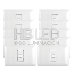 Pack 10 Toma RJ45 Red Internet Blanco (SKU:36103-10)