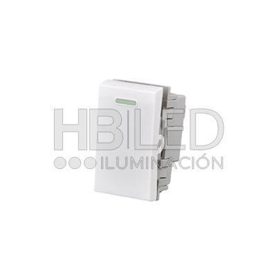 Pack 10 Módulo Interruptor 9/12 10A 250V Blanco (SKU:36106-10) https://www.hbled.cl/wp-content/uploads/2024/10/36106-1.jpg