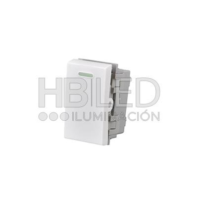 Pack 10 Módulo Interruptor 9/24 10A 250V Diseño Simple Blanco (SKU:36107-10) https://www.hbled.cl/wp-content/uploads/2024/10/36107-1.jpg