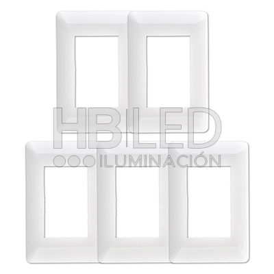 Pack 5 Placa Triple Con Soporte Blanco (SKU:36113-5) https://www.hbled.cl/wp-content/uploads/2024/10/36113-pack5.jpg
