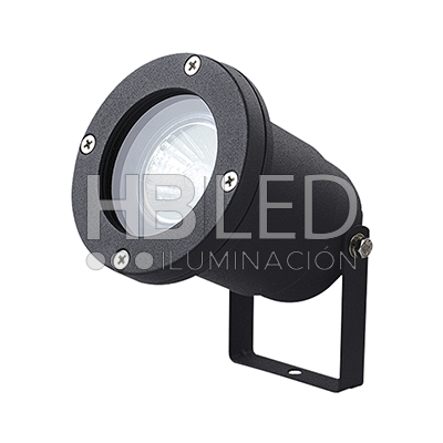 Foco Estaca Exterior Porta GU-10 Negro (SKU:36140) https://www.hbled.cl/wp-content/uploads/2024/10/36140-sello-2.jpg