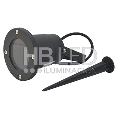 Foco Estaca Exterior Porta GU-10 Negro (SKU:36140) https://www.hbled.cl/wp-content/uploads/2024/10/36140-sello-3.jpg
