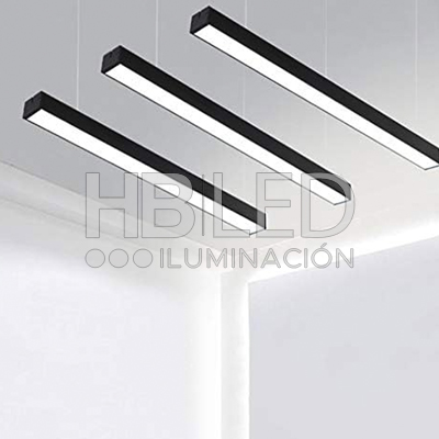 Luminaria Colgante Lineal ECO 40W Negro 120cm (SKU:36414-36173) https://www.hbled.cl/wp-content/uploads/2024/10/36172-sello-4.jpg