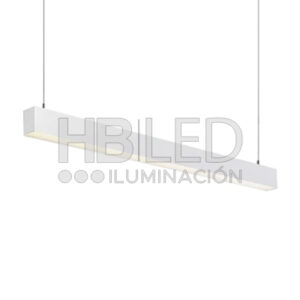 Luminaria Colgante Lineal ECO 40W Blanco 120cm Luz Neutra (SKU:36639)