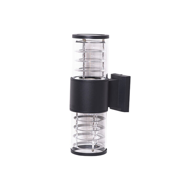 Aplique Espiral Doble Porta E-27 Negro Incluye Ampolleta (SKU:36198-C-36198-F)