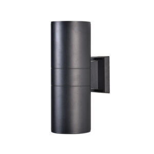 Aplique LED Doble Pro Porta E-27 Negro Incluye Ampolletas