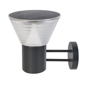 Apliqué LED Carga Solar Diseño Cono 5W Control Remoto (SKU:36210)