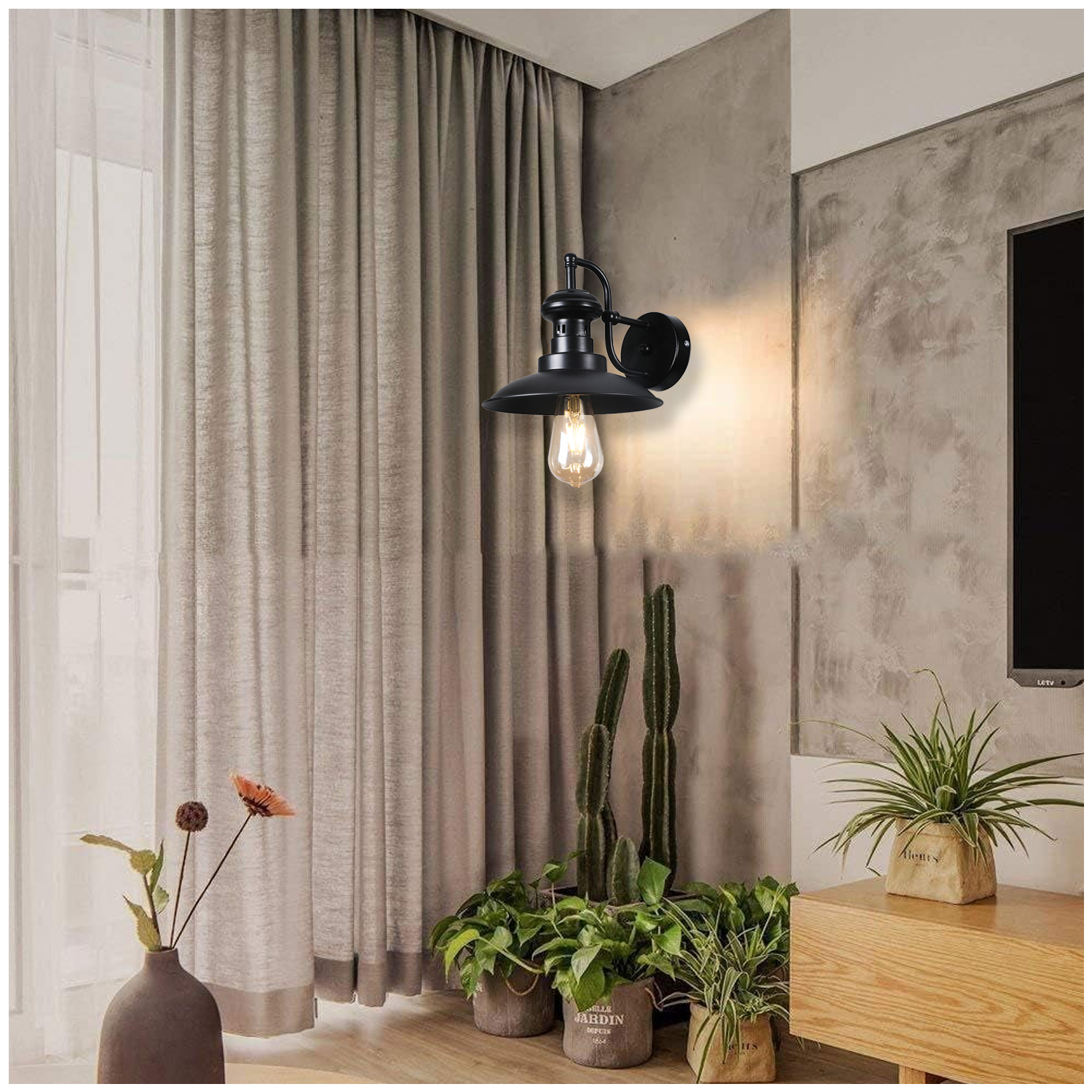 Apliqué de Pared Estilo Loft E-27 Incluye Ampolleta https://www.hbled.cl/wp-content/uploads/2024/10/36244-5.jpg