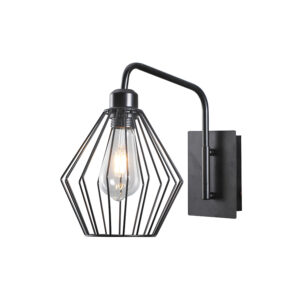 Aplique LED Estilo Hierro Porta E-27 Incluye Ampolleta (SKU:36247-C)