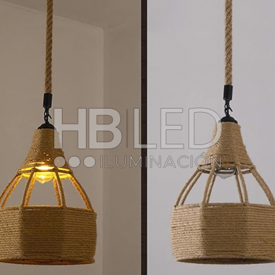 Lámpara Colgante Cáñamo Diseño Gota E-27 (SKU:36256) https://www.hbled.cl/wp-content/uploads/2024/10/36256-2.jpg
