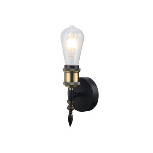 Aplique Soquete Vintage Dorado Porta E-27 Incluye Ampolleta (SKU:36265-C)