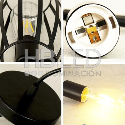 Lámpara Colgante Jaula de Aluminio Estilo Moderna E-27 (SKU:36284) https://www.hbled.cl/wp-content/uploads/2024/10/36284-4.jpg