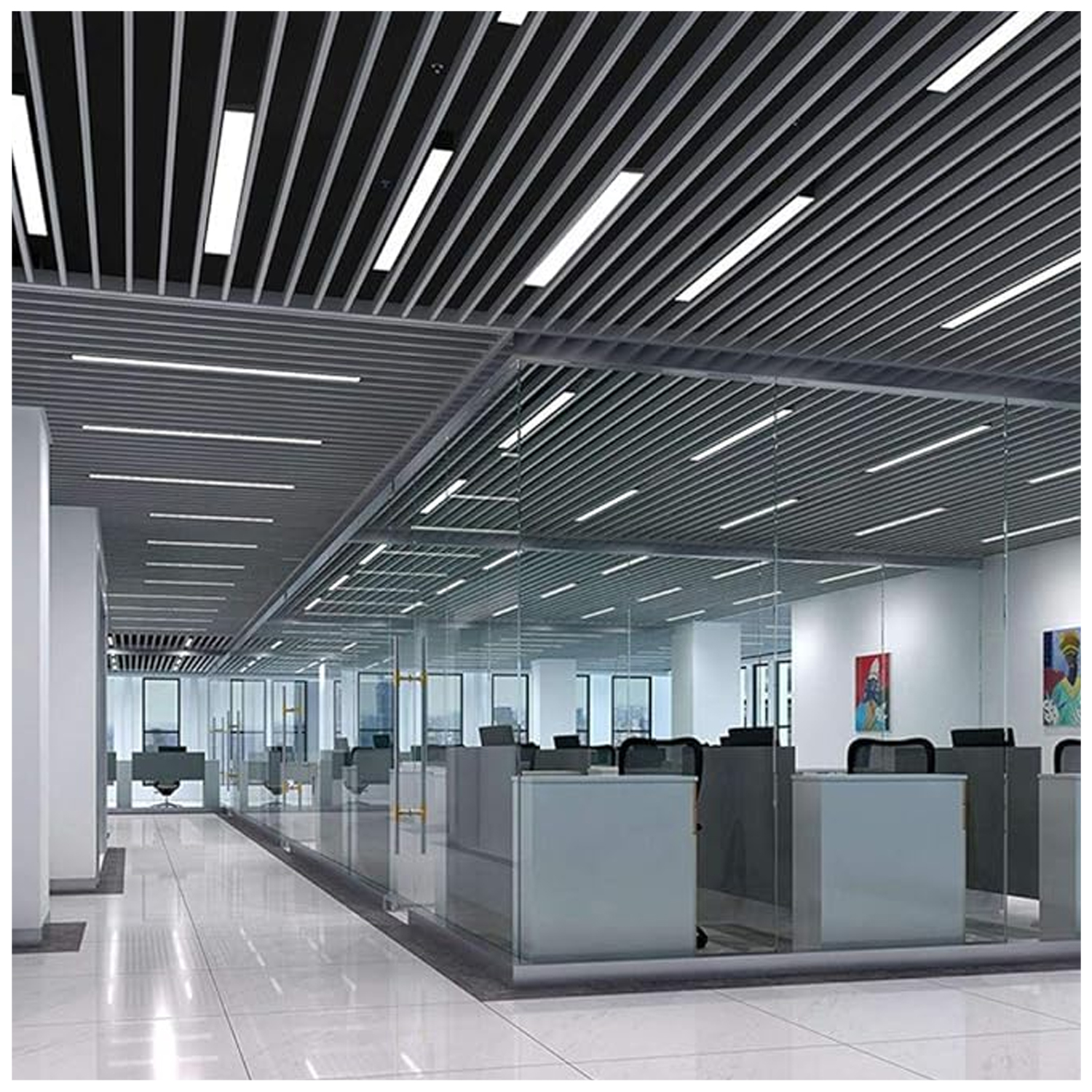 Luminaria Colgante Lineal ECO 48W Blanco 120cm (SKU:36298-36297) https://www.hbled.cl/wp-content/uploads/2024/10/36298-3.jpg