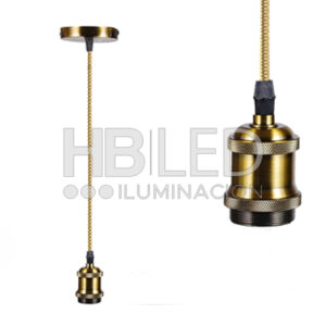 Soquete E-27 Retro Dorado PRO (SKU:36314)