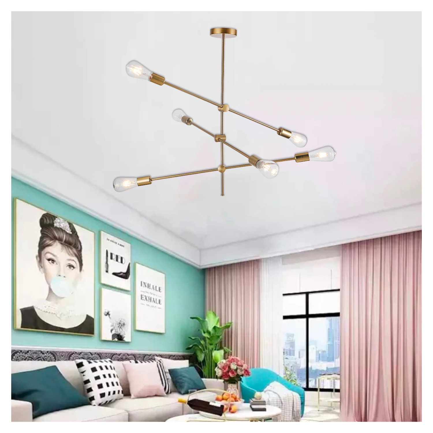 Lámpara Colgante de 6 Luces Porta E-27 Dorado Incluye Ampolletas (SKU:36324-C) https://www.hbled.cl/wp-content/uploads/2024/10/36324-51.jpg