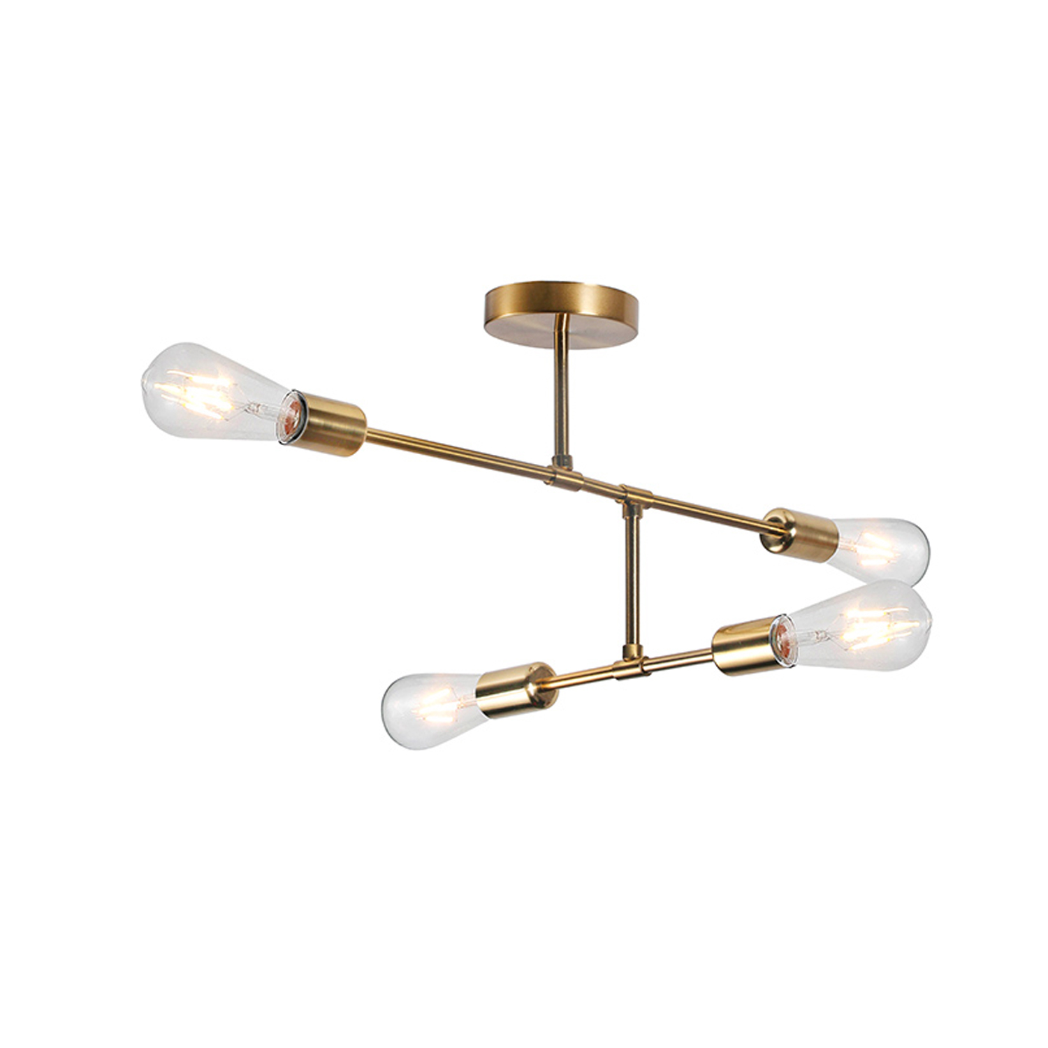Lámpara Colgante de 4 Luces Porta E-27 Dorado Incluye Ampolletas (SKU:74160004) https://www.hbled.cl/wp-content/uploads/2024/10/36325-1.jpg