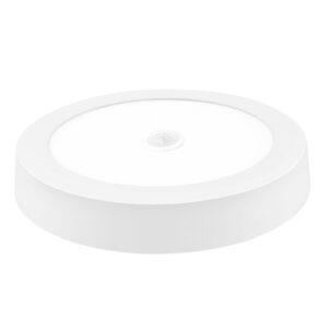 Panel Redondo LED ECO Sobrepuesto Blanco Con Sensor 18W (SKU:36330-36331-36329)