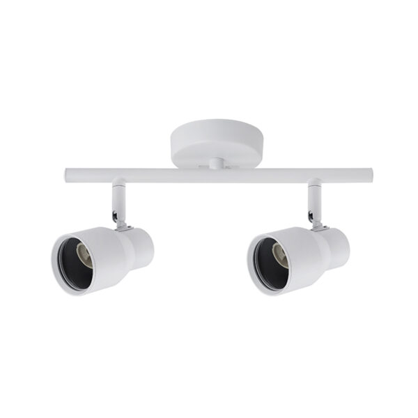Foco Spot Cielo o Muro Blanco Porta 2xGU-10 Round Incluye Ampolleta (SKU:36336-C - 36336-F)