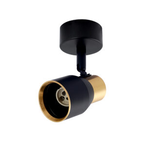 Foco Spot Cielo o Muro Dorado SEC Porta 1xGU-10 Round Incluye Ampolleta