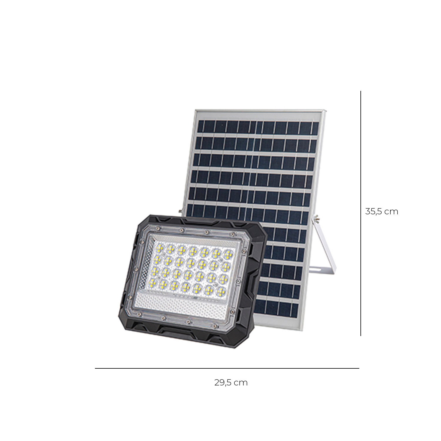 Foco Proyector LED Panel Solar 570Lm 6500K (SKU:36346) https://www.hbled.cl/wp-content/uploads/2024/10/36346-3.jpg