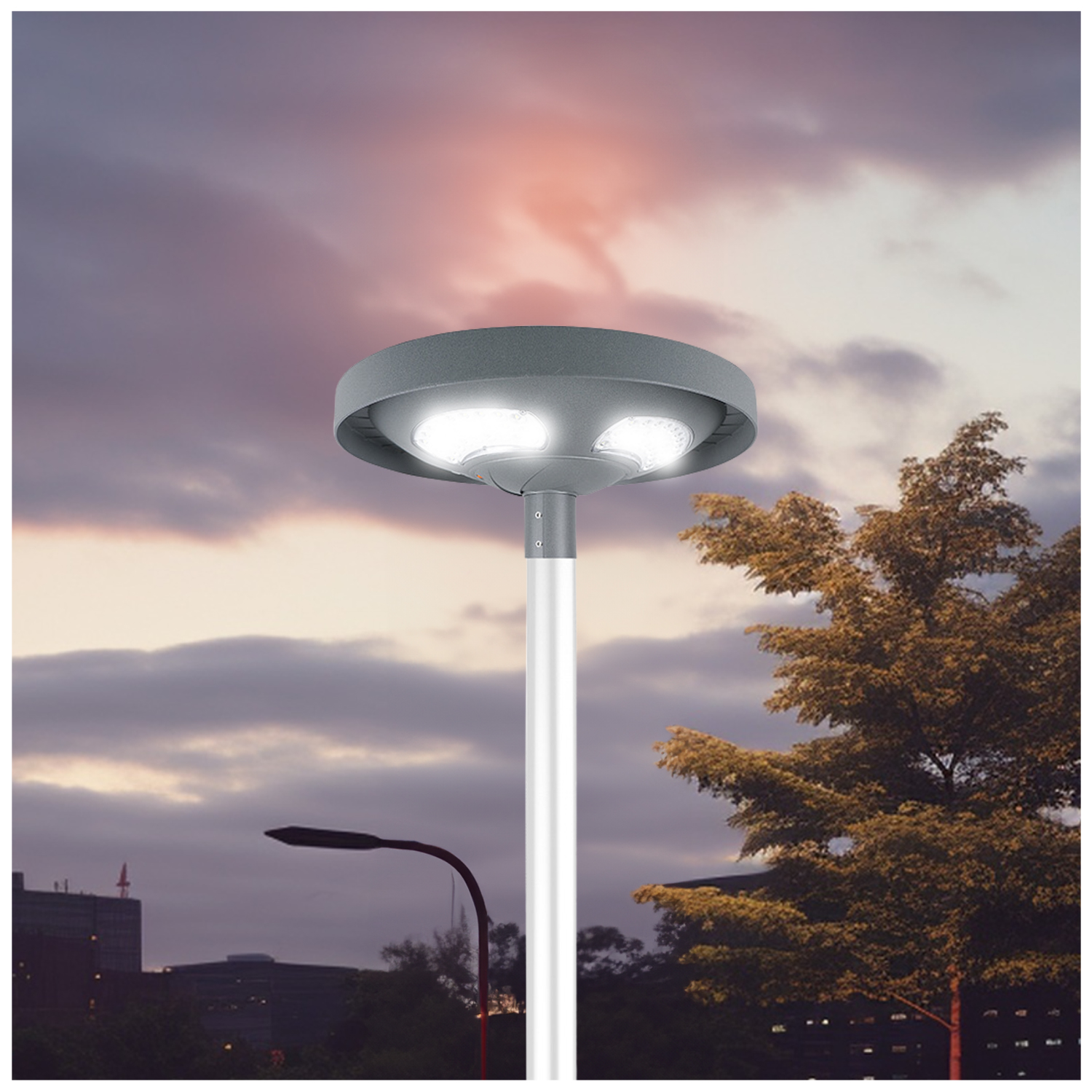Luminaria Pública Solar Halo 2000Lm 4000K (SKU:36383) https://www.hbled.cl/wp-content/uploads/2024/10/36383-7.jpg