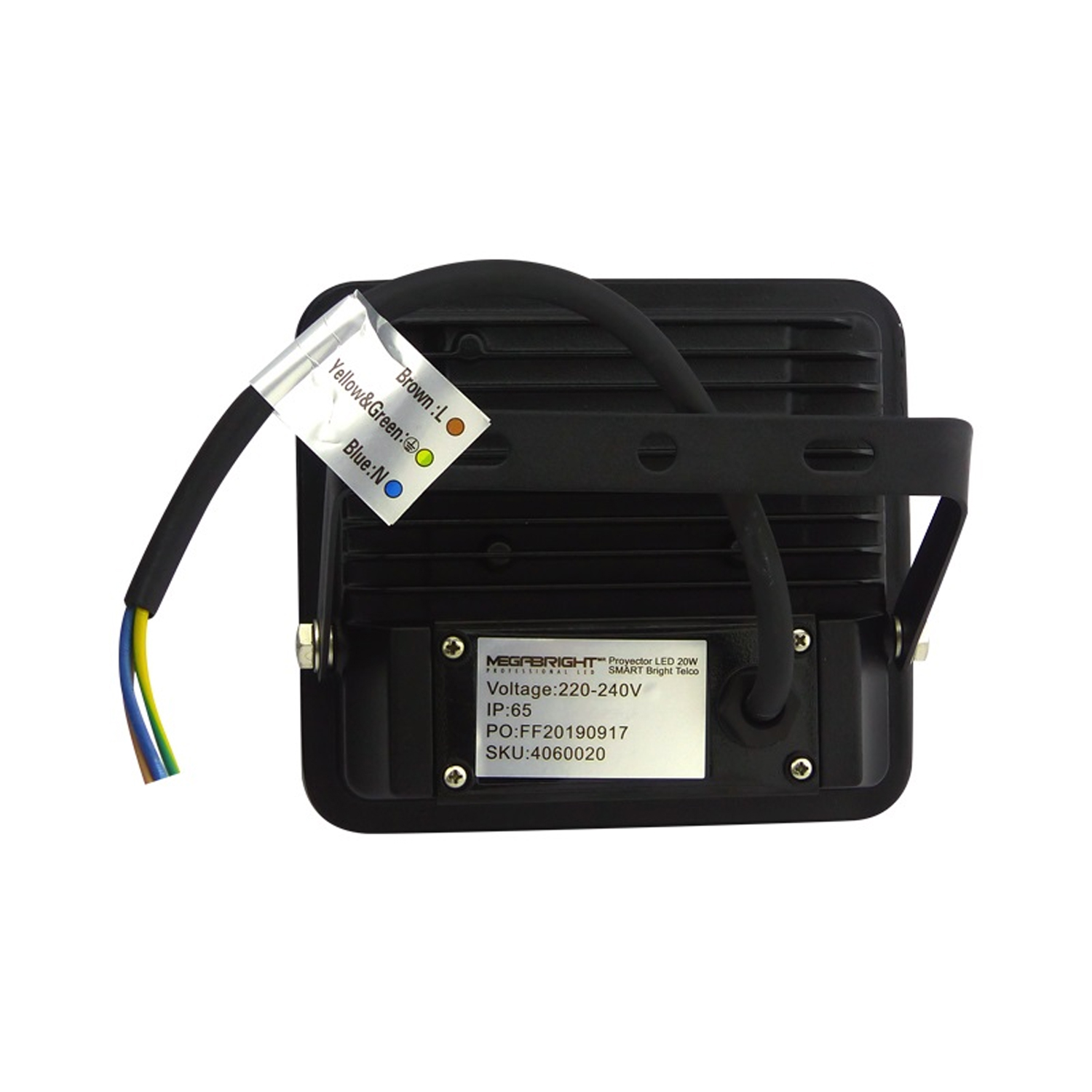 Foco Proyector De Área LED RGB Telco 20W Smart Home (SKU:4060020) https://www.hbled.cl/wp-content/uploads/2024/10/4060020-2.jpg