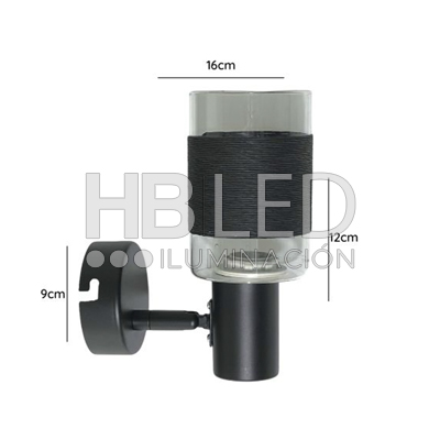 Foco Apliqué Techo Simple Vidrio E-14 Negro (SKU:73492712) https://www.hbled.cl/wp-content/uploads/2024/10/73492712-sello-3.jpg