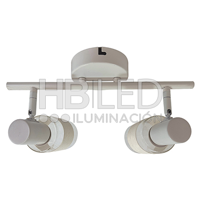 Foco Apliqué Sobrepuesto 2xE-14  Zaurak Blanco (SKU:73522712) https://www.hbled.cl/wp-content/uploads/2024/10/73522712-3.jpg