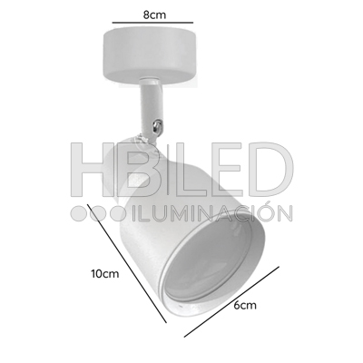 Foco LED Sobrepuesto Decorativo Simple GU-10 Híades (SKU:74410111) https://www.hbled.cl/wp-content/uploads/2024/10/74410111-2.jpg