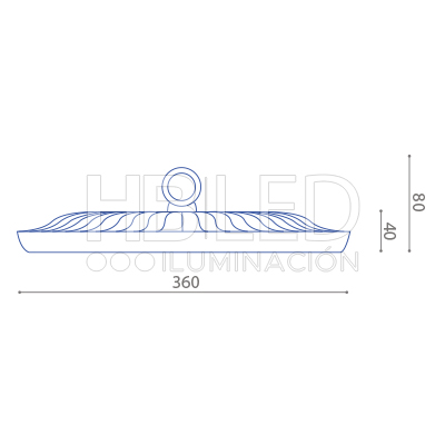 Campana LED UFO FLAT 150W Mega (SKU:919406) https://www.hbled.cl/wp-content/uploads/2024/10/919406-8.jpeg