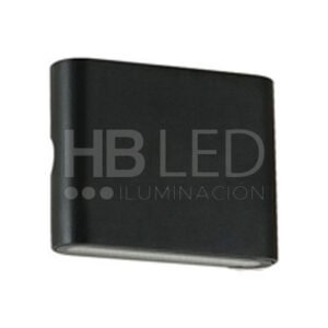 Apliqué LED Cuadrado 2*5W Negro (SKU:34554)