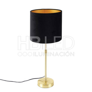 Lámpara de Mesa "Varella" Con Pantalla E-27 Dorado (SKU:LC0115)