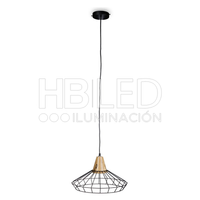 Lámpara Colgante Blix Metal Negro E-27 (SKU:LC0188) https://www.hbled.cl/wp-content/uploads/2024/10/LC0188-6.jpg