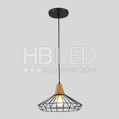 Lámpara Colgante Blix Metal Negro E-27 (SKU:LC0188) https://www.hbled.cl/wp-content/uploads/2024/10/LC0188-7.jpg
