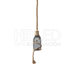 Lámpara Colgante Rústica Diseño Botella E-27 (SKU:35805)