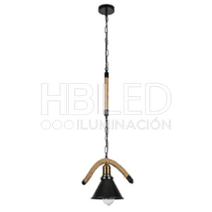 Lámpara Colgante Vintage Cáñamo E-27 (SKU:35676)