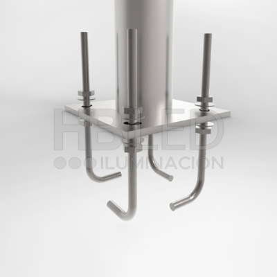 Poste Tubular Cónico + Pernos De Anclaje 5mt (SKU:POSTE 5) https://www.hbled.cl/wp-content/uploads/2024/10/Poste-Tubular-Conico-Pernos-de-Anclaje-5mt-3.jpg