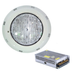 Foco LED Piscina Sumergible Frío 24W/12V + Fuente de Poder 5Amp