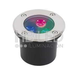 Foco LED Piso 3W 220V RGB (SKU:12037)