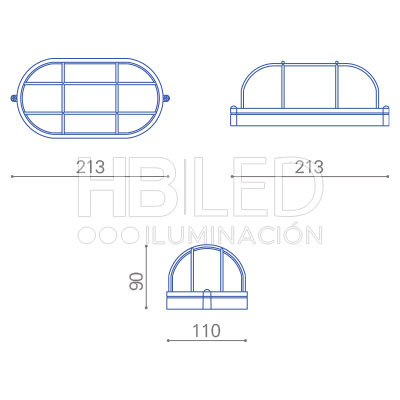 Foco Tortuga Porta E-27 Con Rejilla Exterior (SKU:12345235-50400312) https://www.hbled.cl/wp-content/uploads/2024/10/foco-tortuga-blanco-6.jpg